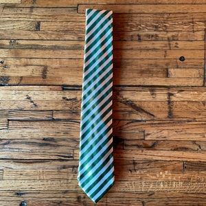 Horst tie - green and silver